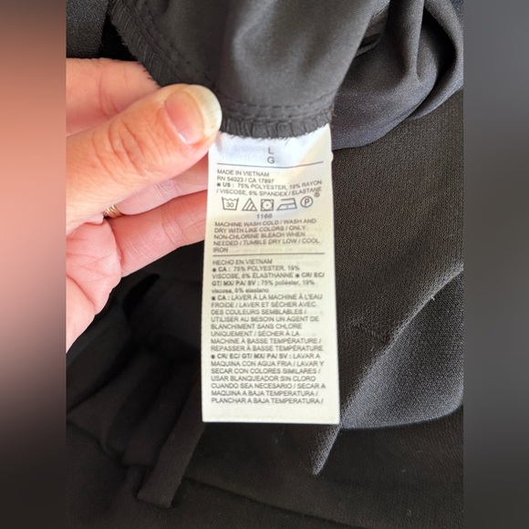 Old Navy Taylor Extra High-Waisted Wide-Leg Trouser Pants Black Size Large NWT - Picture 7 of 8